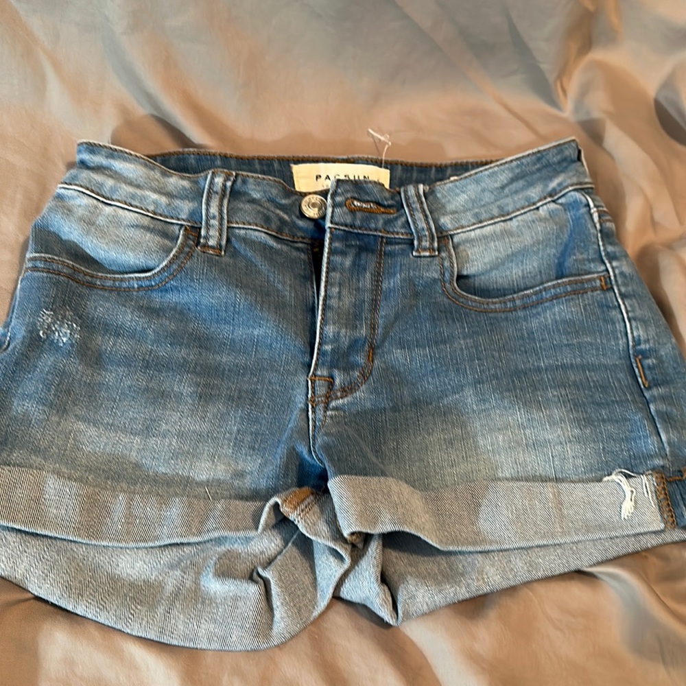 PacSun Super Stretch Shortie Shorts Waist Size 23